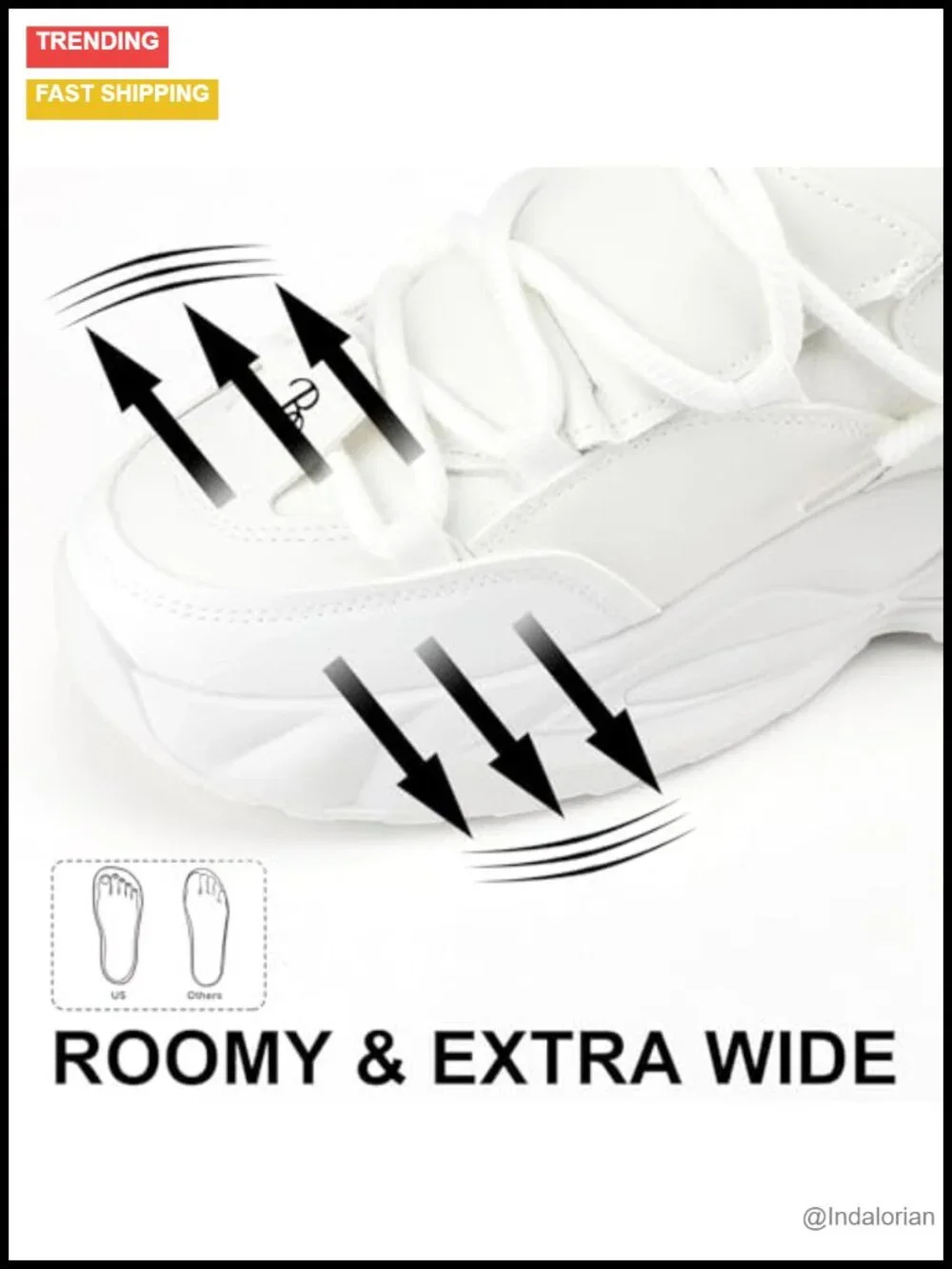 Chunky Sneakers Men's Fashion Sneakers Faux Leather Lace Up Platform Non Slip